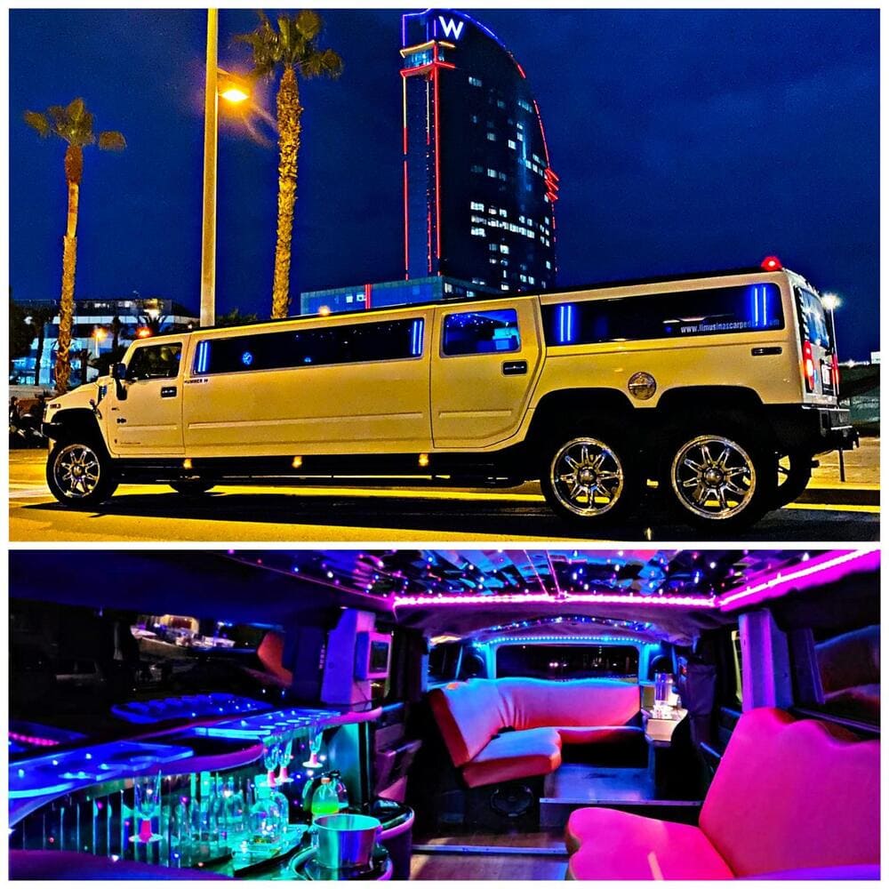 Alquiler de limusina Hummer para ir a cenar en Barcelona