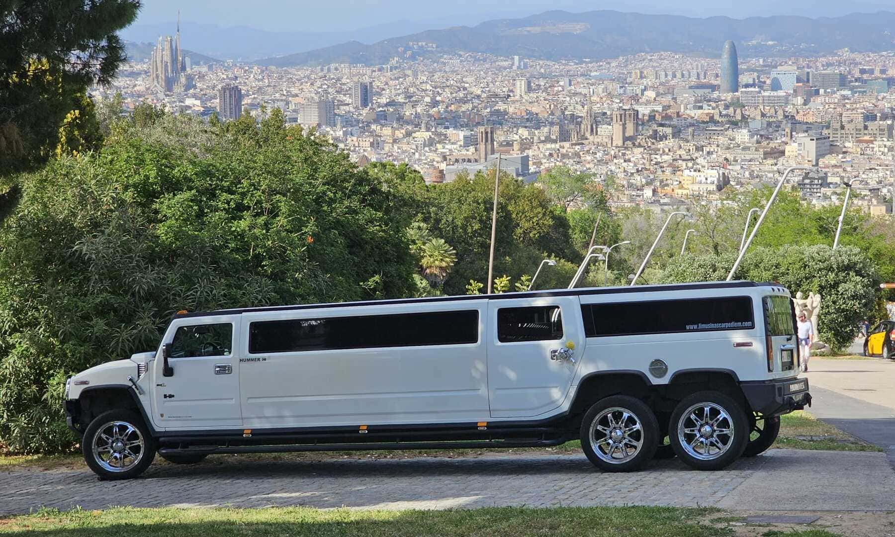 Limusina Hummer para cumpleaños en Barcelona